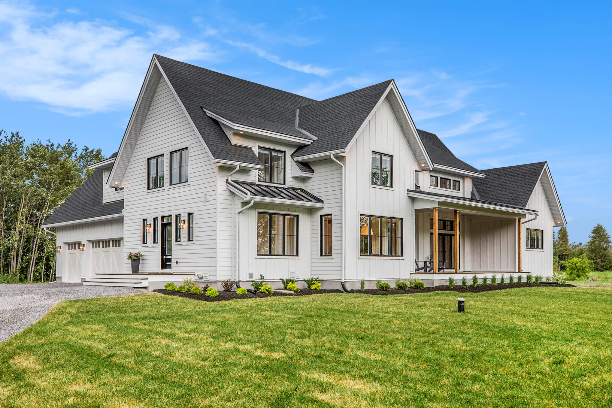 White Wooden Mansion